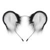 Handmade Plush Mouse Ears Headband With Tail Set Cosplay Animal Ear Costume Accessory Halloween Party