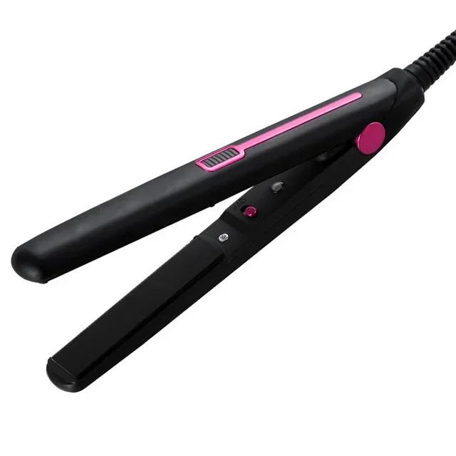 

Professional Hair Straightener Ceramic Negative Ion Hair Style Tool Fast Heating Hair Iron Curler 2 in 1 Hairdressing Appliance US фиолетовый