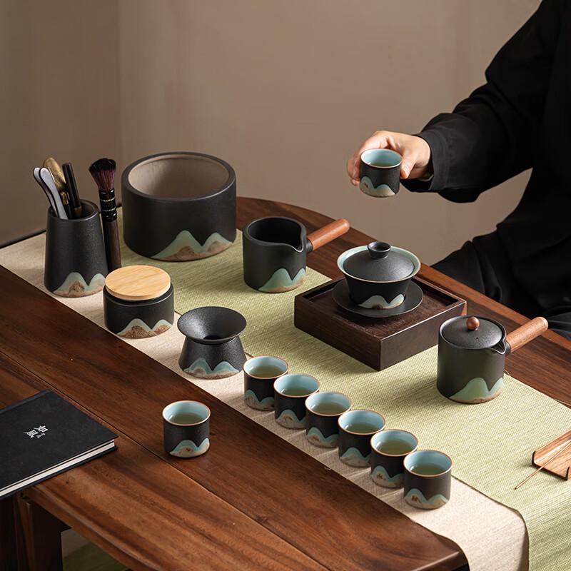Sushi Ceramics 'A Thousand Li of Rivers and Mountains' Kung Fu Tea Set