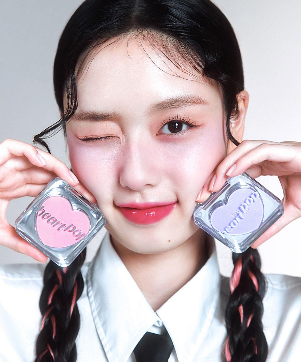 [1+1] Heart Pop Blusher Super Sunset