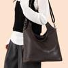 Vintage Women's Tote Bag Large Capacity Shoulder Crossbody Bag Commuter Underarm Bag
