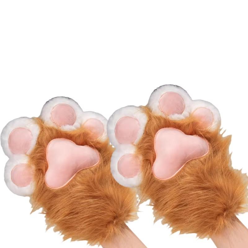 Furry Fandom Plush Cat Plush Toys Cozy Wing Glove Comfortable Warm Indoor Use Unique Fashion Statement Furry Fans Modeling