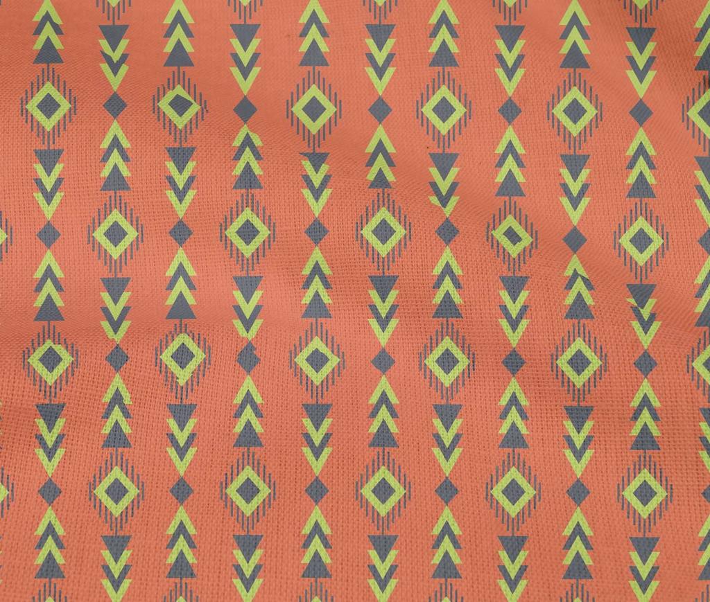 oneOone Cotton Flex Fabric Diamond & Triangle Geometric Print Sewing Fabric BTY 40 Inch