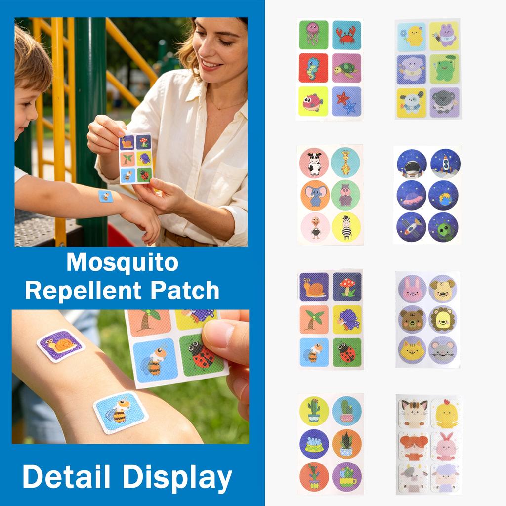 Mosquito Repellent Patches Pack of 36 Adhesive Insect Repellent Stickers Safe for Skin Portable and Easy to Use for Outdoor Indoor Activities