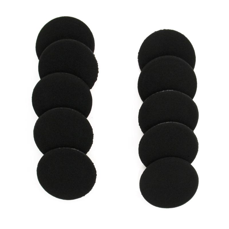 10 Pairs/lot Round 35 40 45 50 55 60 65mm Earphone Cover Replacement Sponge Earpads Universal Ear Pads Foam Cushion