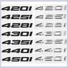 3D ABS Car Rear Trunk Letters Logo Badge Emblem Sticker For 4 Series 420i 425i 428i 430i 435i 440i 450i O4F30 F32 F33 F36 G26 G22
