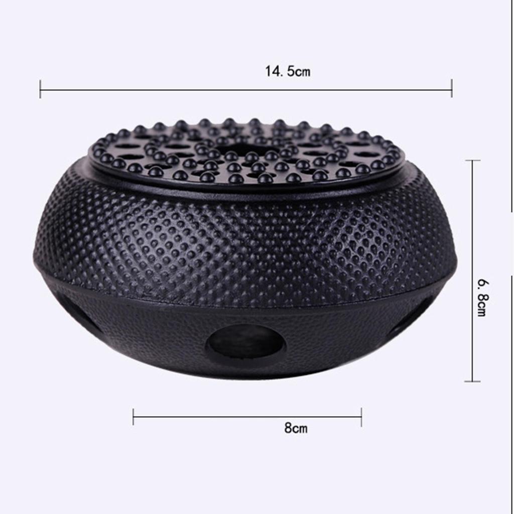 Small Dot Cast Iron Teapot Warmer Stove Heating Base, Tea Pot Holder