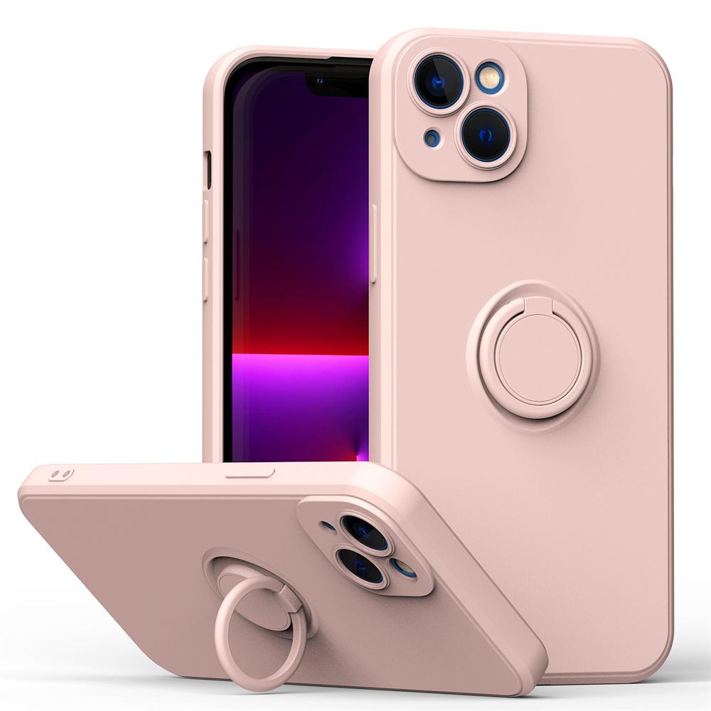 Liquid Silicone Magnetic Cases For For Iphone 1 14 13 12 11 Pro Max XS XR 6 6s 7 8 Plus SE Soft Cover With Ring Holder
