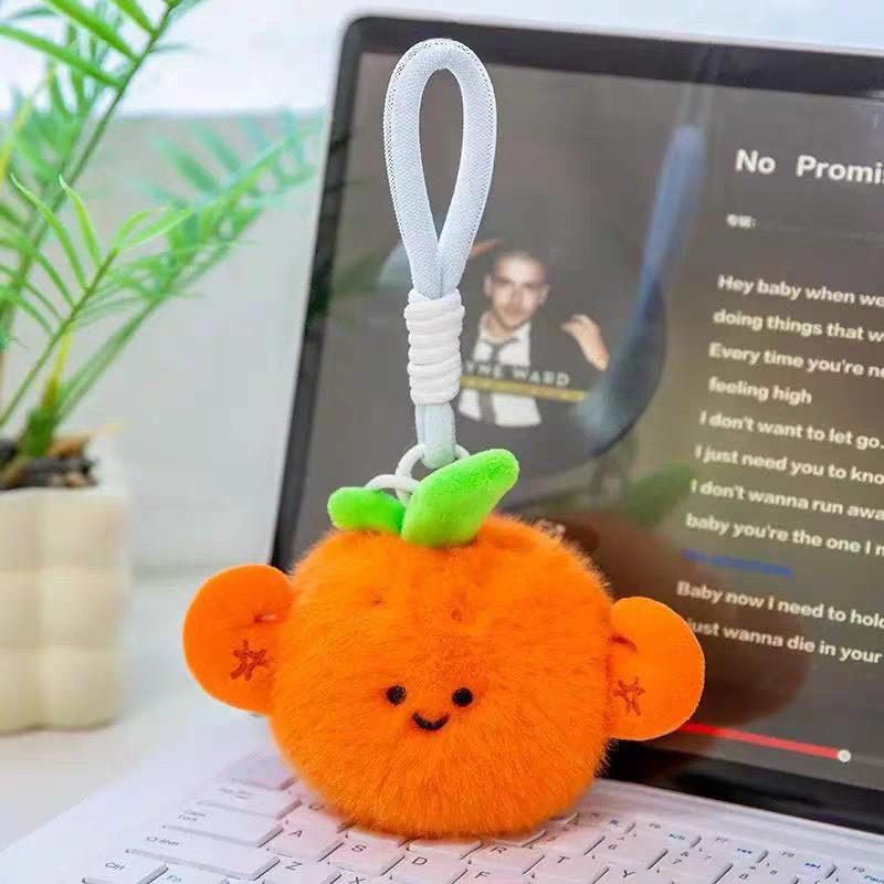 Fruit Plush Keychain With Pp Cotton Filling For Kids And Adults