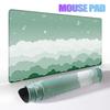 Skyscape Large Mouse Pad Pastel Purple Clouds Minimalist Mousepad Gamer Laptop Deskpad Office Accessory Desk Mat Cabinet Setup