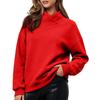Women's Long Sleeve Round Neck Pullover Sweatshirt for Casual Everyday Wear