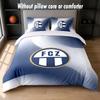 FC Zürich Design Bed Bedding Set 1 Duvet Cover + 2 Pillowcases Soft Breathable Household Bed Linens