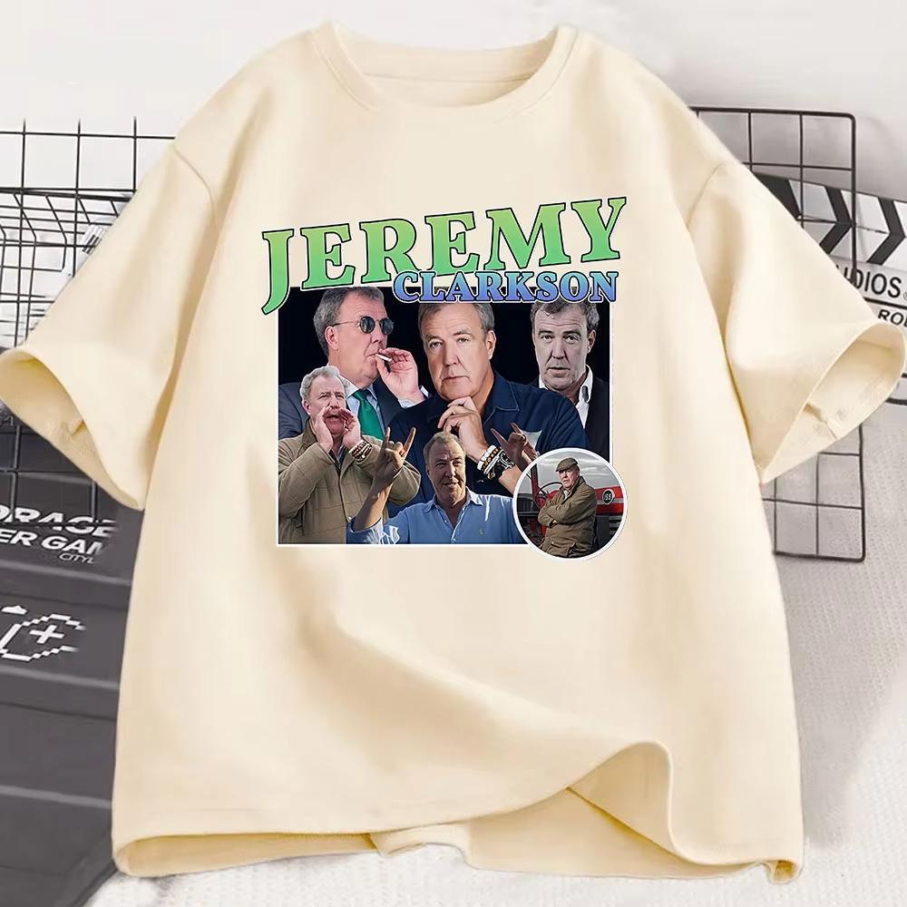 

Homage Jeremy Clarkson Graphic Print T Shirt Men Women Clothing Casual Cotton Oversized Short Sleeve T Shirts 3XL
