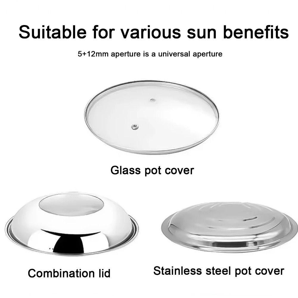 Wooden Pot Lid Handle Insulated Universal Kitchen Cookware Handgrip with Screw Washer Replacement Lib Cover Knob Cap