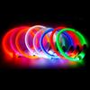 USB Rechargeable LED Fiber Optic Collar for Pets Luminous Anti-Lost Dog Accessory Outdoor Light Collar
