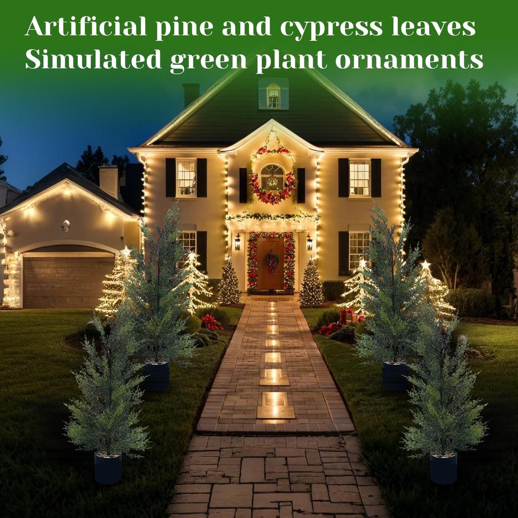 Artificial  And Leaf Simulation Green Plant Bonsai Living Room Potted Ornaments