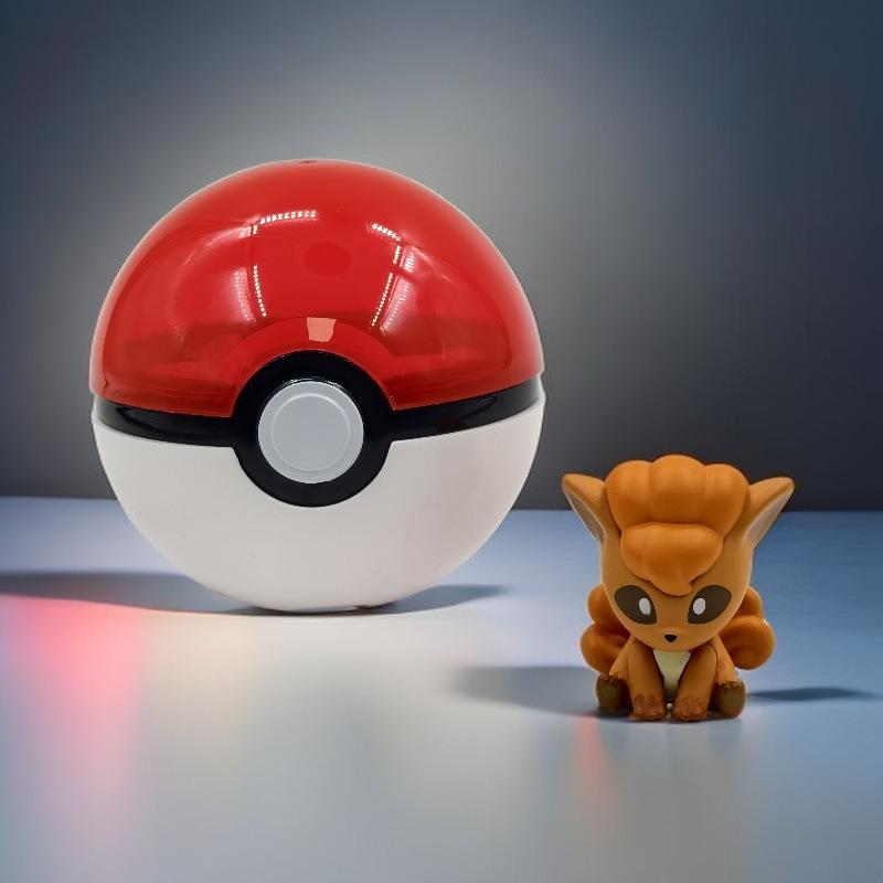 Pokémon Pikachu Mini Figure with Poké Ball Ornament - Tiny Adventure Car Décor & Birthday Gift Gashapon