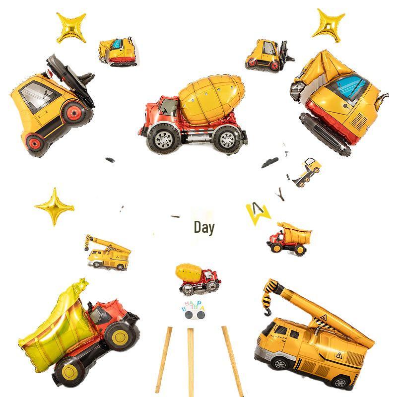 2-3 Year Old Boys' Car Balloon Birthday Party Decoration Set