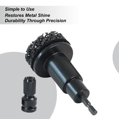 Wheel Cleaning Kit Resurfacing Cleaning Brush Lug Studs Grinding Brush For Automotive Car Wheel Rotor Brake Parts Rash