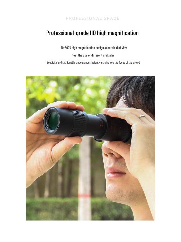 Monocular Telescope 10-500X40 Zoom HD Professional Portable for Mobile Photography & Outdoor Use