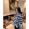 Winter New High-end Fashionable Lady Fur Imitation Rex Rabbit Fur Chinchilla Lapel Fur Coat Short Style Women