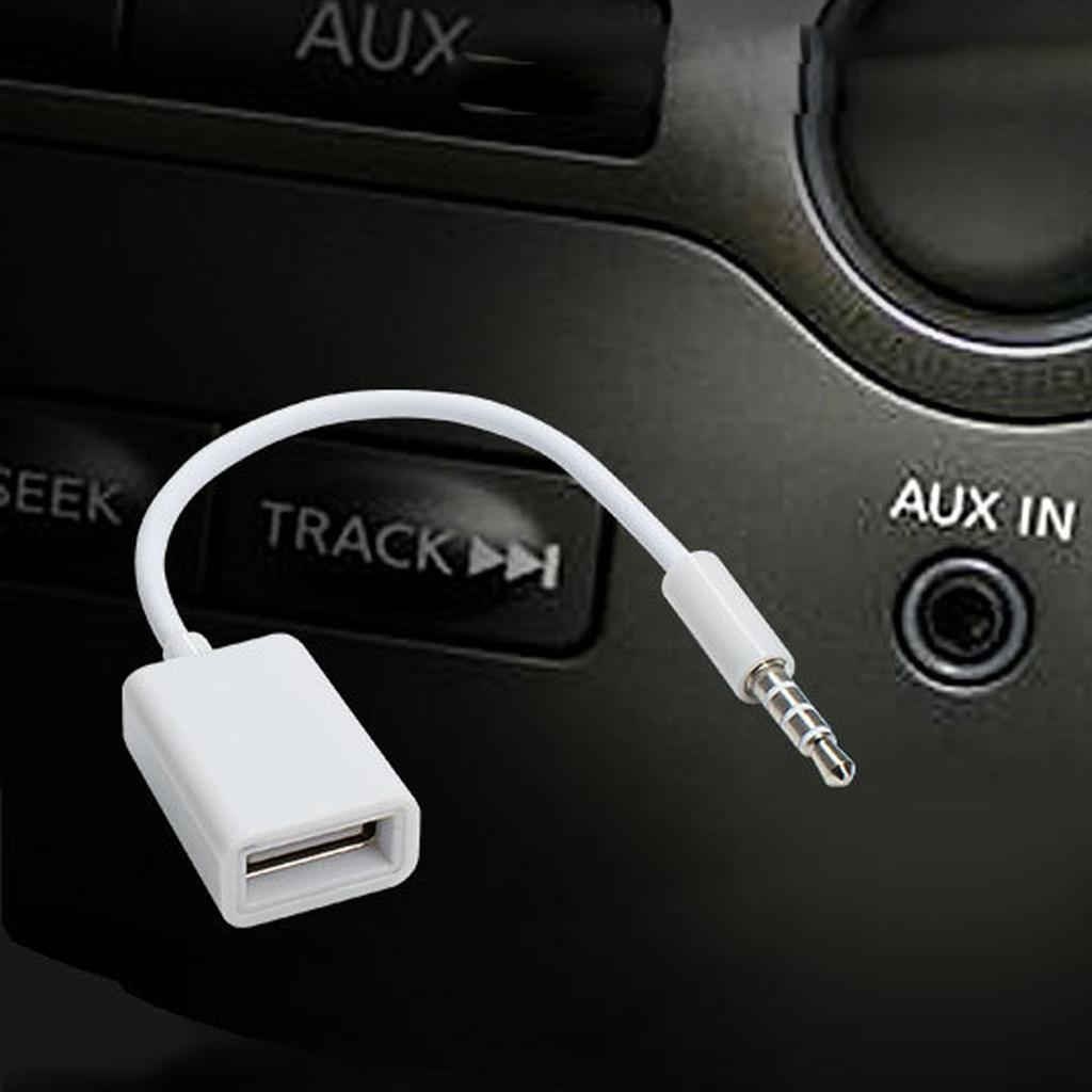 Universal 3.5mm USB To AUX Converter Connection Cord Suitable for Vehicle Sound Music Playback Connecting Stereo Sources