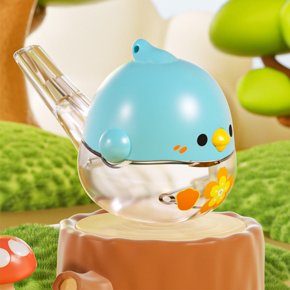 Transparent Whistle Mouth Muscle Training Music Instrument Cute Water Bird Whistle Children Toy