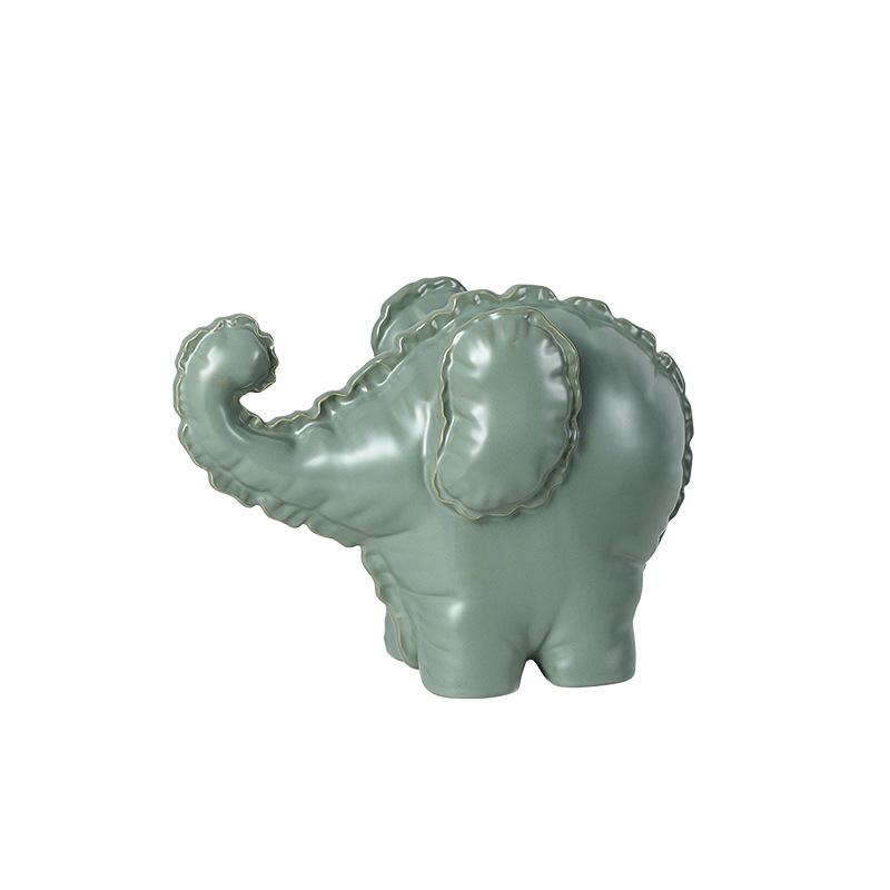 Ceramic Handicrafts Simulation Animal Sculpture Abstract Elephant Figurine Abstract Bubble Home Decoration Accessories