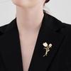 Mori-Style Tulip Brooch: Elegant Women's Floral Pearl Pin – A Chic Corsage Gift Accessory