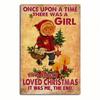 Vintage Weihnachts-Café Metallblechschild 8x12 Zoll Pfefferminz Wandkunst Rustikale Wohnkultur Feiertagsgeschenk