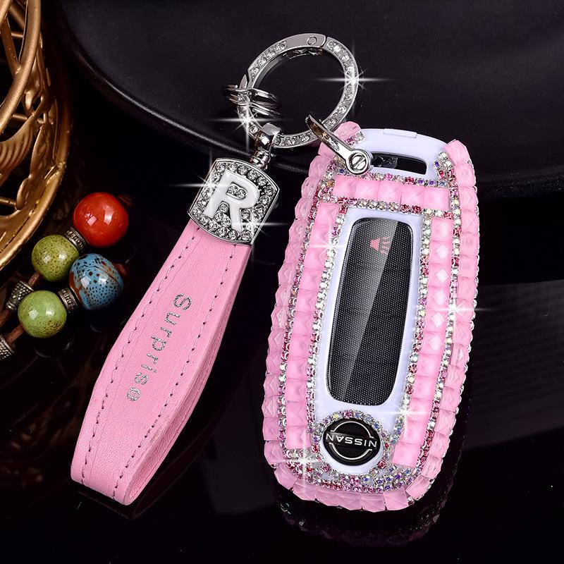Nissan 14th Gen Sylphy, Qashqai, Teana, X-Trail, Tiida, Murano, Terra Car Key Diamond Cover for Women