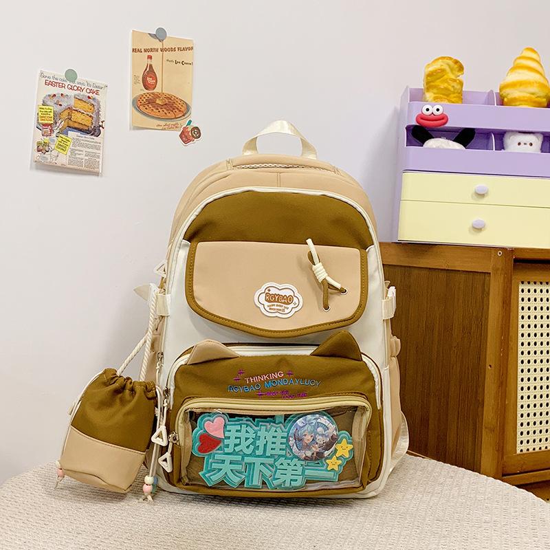 

School bag high value ins back junior high school students leisure simple lightweight large capacity