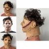 La Matanza de Texas Máscara de Sierra de Terror Látex Disfraz de Juego de Rol Para Fiesta de Halloween