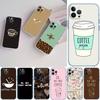 PP20 Coffee Time Soft Shell Transparent Phone Case for Samsung Galaxy A04 A04S A14 A23 A34 A54 M23 M33 M52 M53