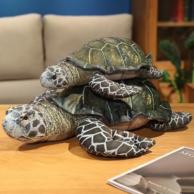 Simülasyon Deniz Kaplumbağası Peluş Oyuncak Deniz Kaplumbağası Peluşları Yumuşak Kawaii Dolgulu Kaplumbağa Hayvan Oyuncak Ev Dekorasyonu Doğum Günü Hediyeleri