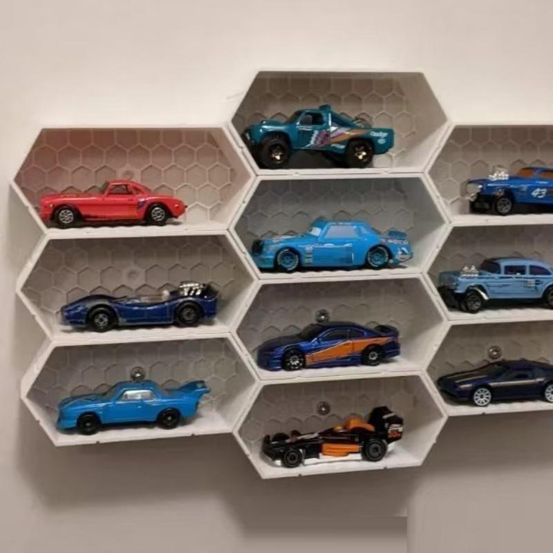 Car Model Display Stand Multi-Layer Durable Plastic Display Cabinet Storage Rack For Collectors Wall-Mounted Car Display Box
