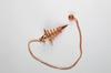 Jet Vortex Twisted Copper Plated Metal Pendulum Crystal Therapy, Healing Dowsing Metaphysical Spiritual Answers