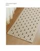 Tapis épais antidérapant en polypropylène pour table de chevet de chambre nordique moderne
