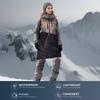 Baumwollrock Damen Winterröcke Wasserdicht Winddicht Warme Puffer-Röcke zum Wandern Schwarz Mini