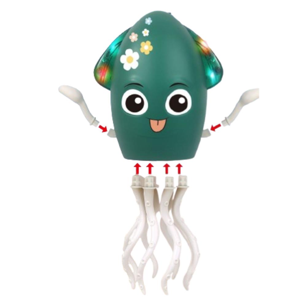 Rechargeable Crawling Interactive Octopus Toy Interactive Walking Dancing Octopus  Kids Toddlers