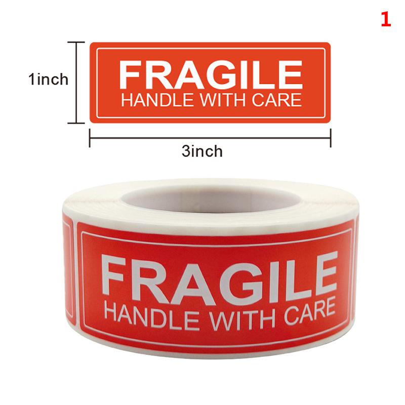 

250Pcs Fragile Warning Stickers Handle With Care Do Not Bend Sign Package Decal
