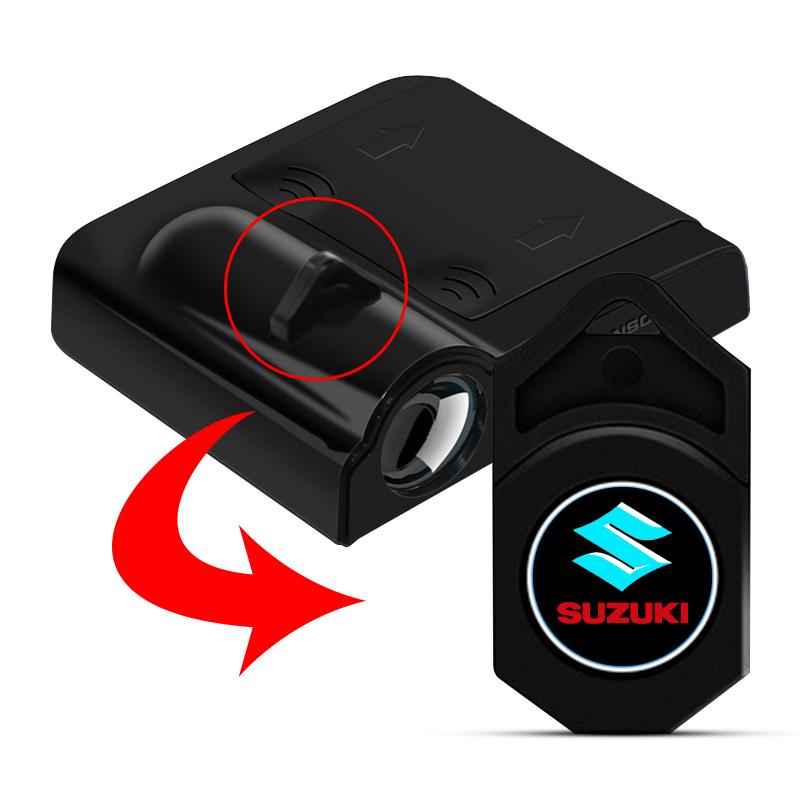 1/2pcs LED Car Door Courtesy Light Projector Welcome Lamp Car Badge For Suzuki Jimny Samurai Vitara Swift Baleno SX4 Ignis Alto Splash Swace