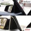 A Pillar Horn Frame Cover Trim 2pcs For Mercedes-Benz GLK 2009-2015 ABS Silver