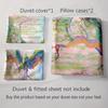 Colorful Twisting Tree Bedding Duvet Cover Sets Duvet Covers Pillowcases Gifts (1 * Duvet Cover 2 * Pillowcases, Without Duvet Insert)