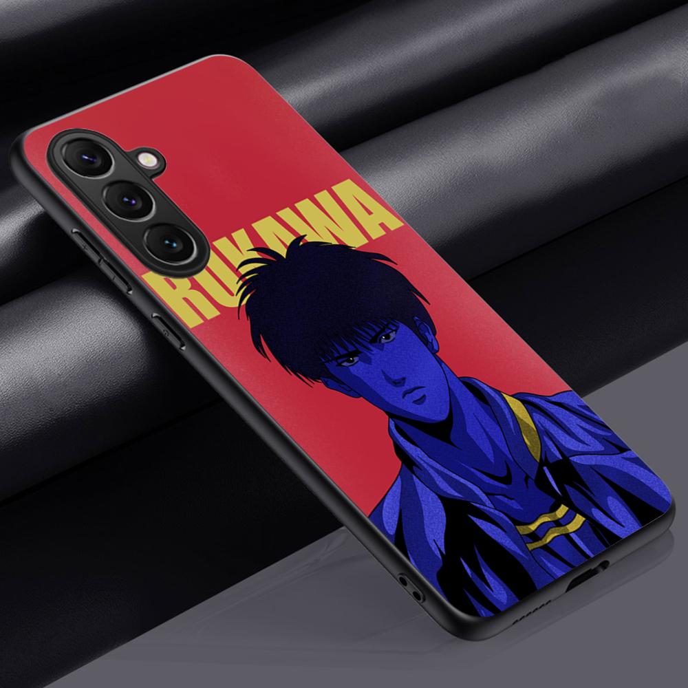 

Slam Dunk Classic japan Anime Phone Case For Samsung Galaxy S25 S24 S23 S22 S21 S20 Plus Ultra Note20 Soft Black Samsung S20 Ultra