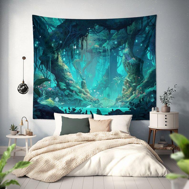 Tapestry Extended Magical Fantasy Forest Children 75x100