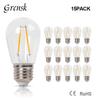 S14 Waterproof LED Edison Filament Bulb, 2700K Warm Light, E27, Energy-Saving ST45 Spare for String Lights