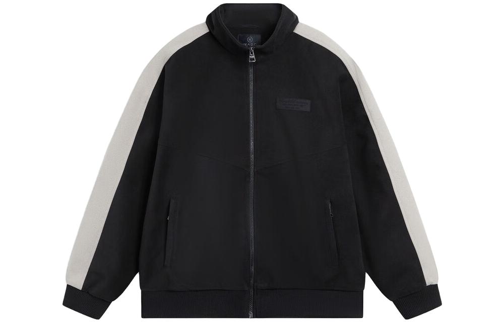 Li Ning Jacket Men s Black Mixed Color Stone Gray AFDT691-4 3XL
