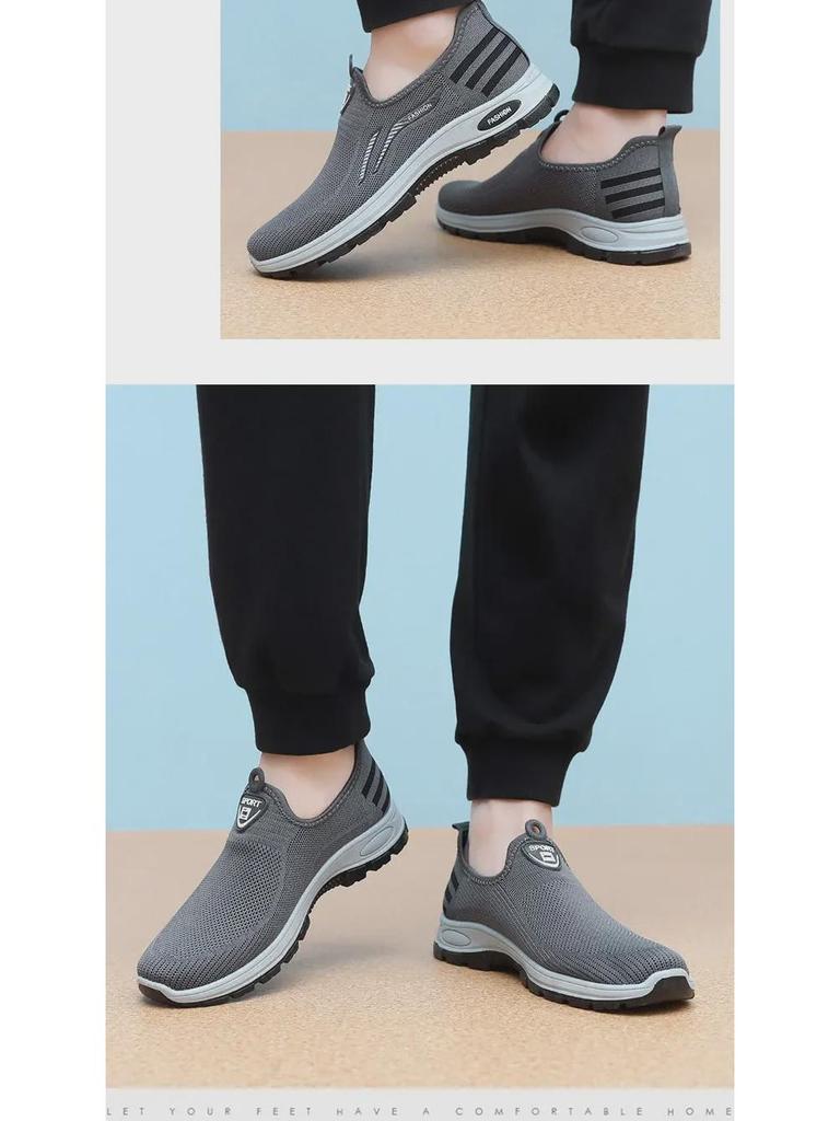 Lightweight Non-slip Old Beijing Men's Slip-on Shoes for Middle-aged & Elderly