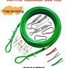 Punch-Free Indoor/Outdoor Steel Clothesline for Drying Quilts & Clothes